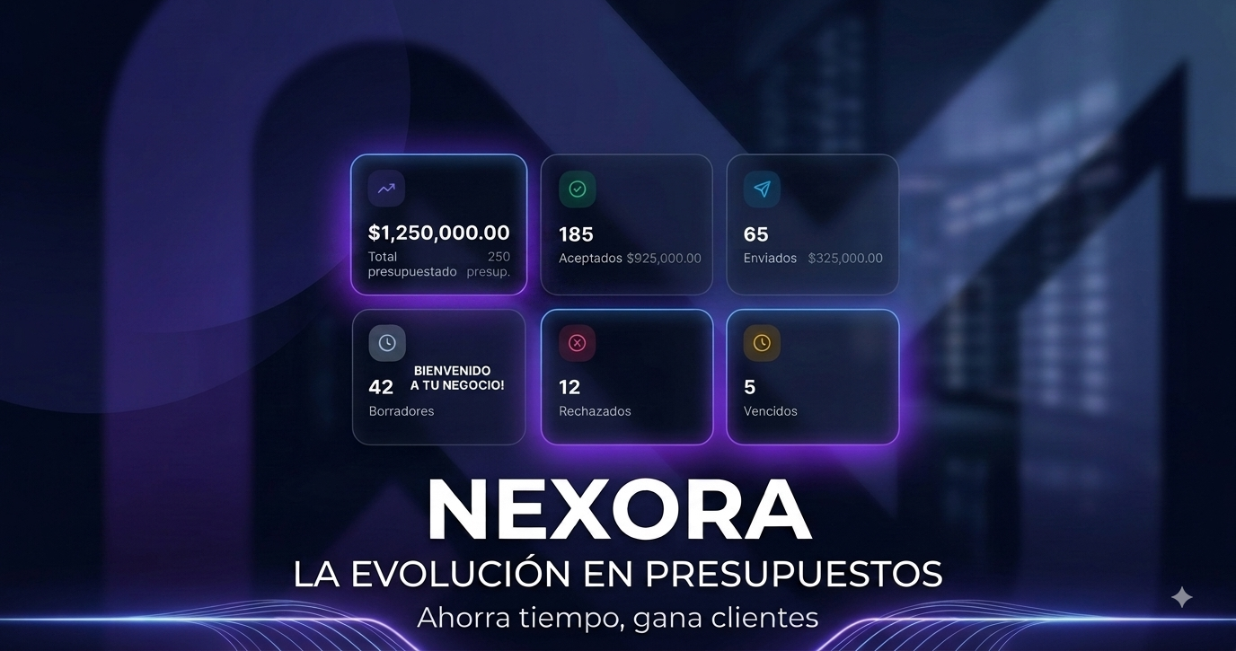 Nexora generador de presupuesto - vista escritorio